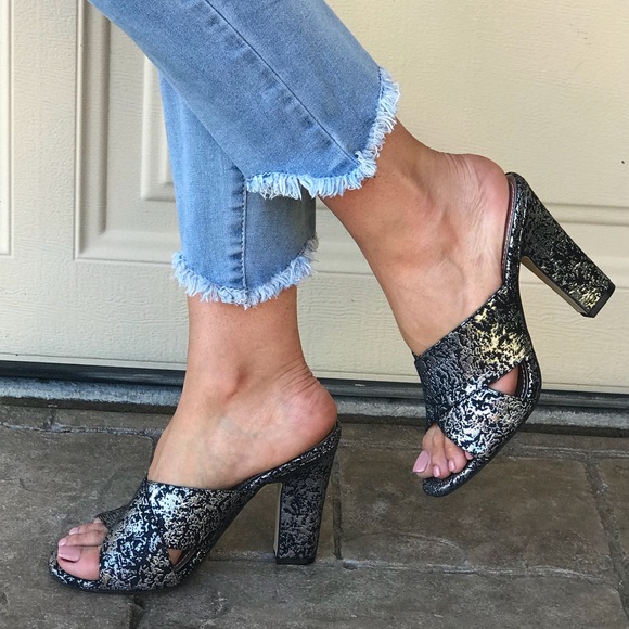 block heel mule sandals